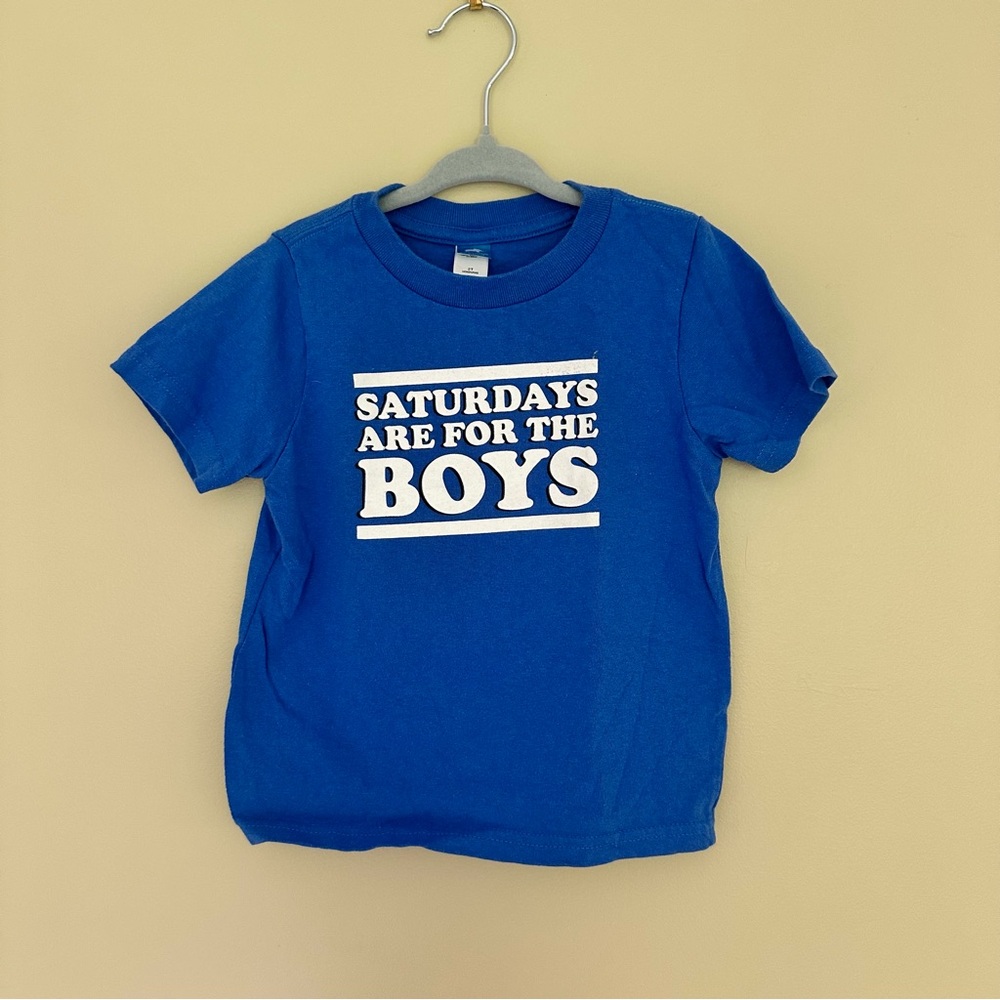 Barstool Sports Saturdays Are For The Boys Graphic Tee Blue Kid's 2T SAFTB